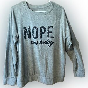 Gray Graphic Sweatshirt